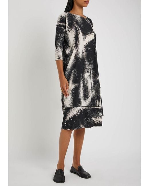 High Black Prelude Printed Stretch-Polyamide Midi Dress