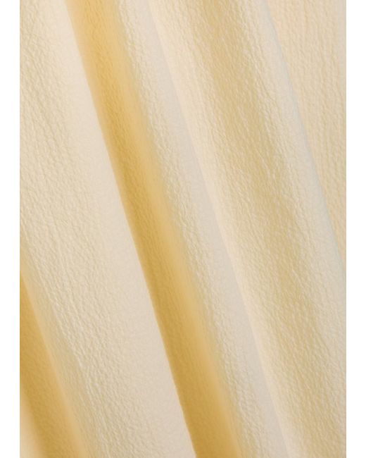 Faithfull The Brand Natural Sant Roc Colour-Blocked Seersucker Maxi Dress