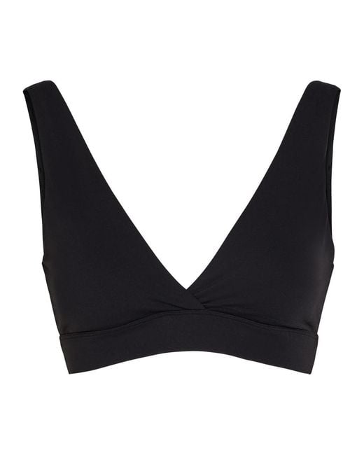 Tala Black Dayflex V-Neck Stretch-Jersey Sports Bra