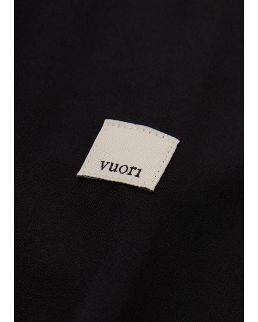 vuori Black All The Feels Stretch-Nylon Shorts