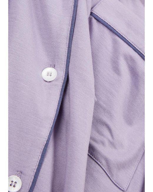 Eberjey Purple Gisele Jersey Pyjama Set
