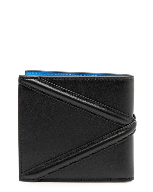 Alexander McQueen Black Harness Leather Wallet for men