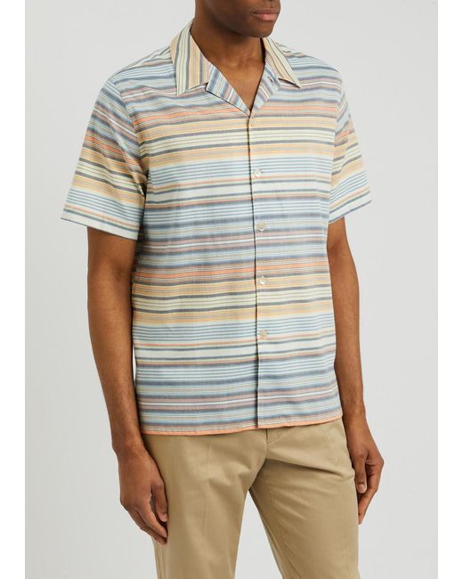 PS by Paul Smith Gray Striped Cotton Shirt for men