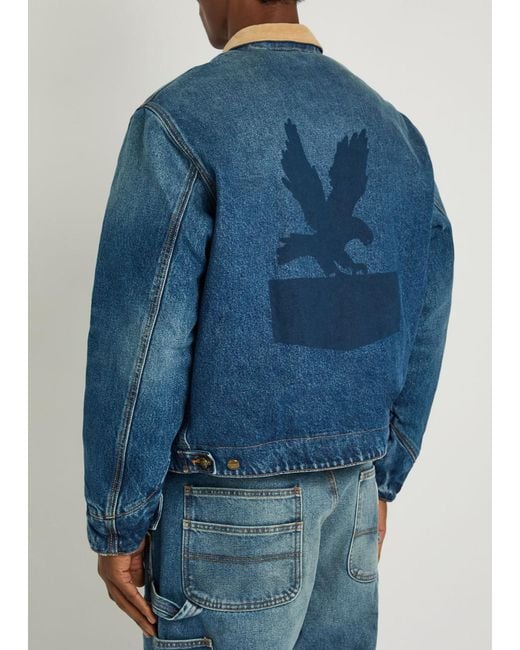 CHERRY LA Blue Sun Faded Washed Jacket for men