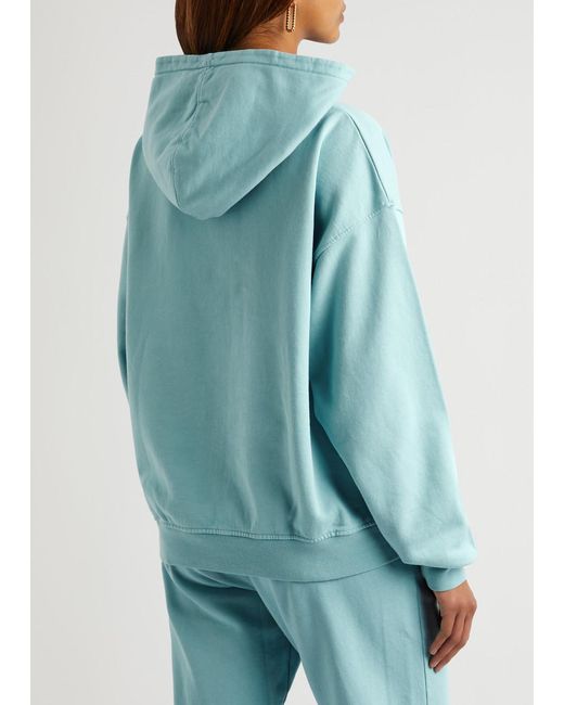 COLORFUL STANDARD Blue Hooded Cotton Sweatshirt