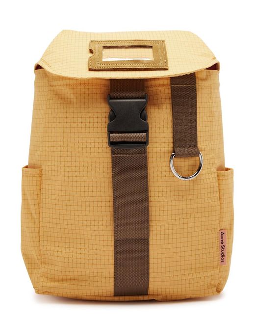 Acne Natural Ripstop Nylon Backpack