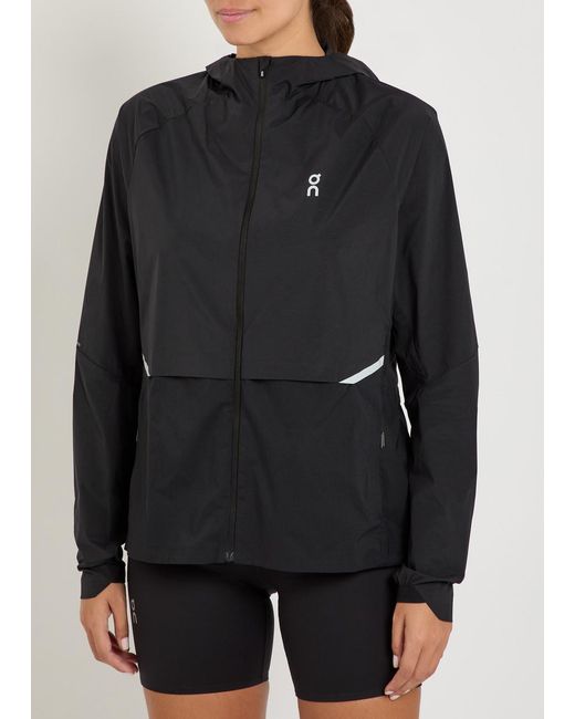On Shoes Black Core Hooded Shell Jacket