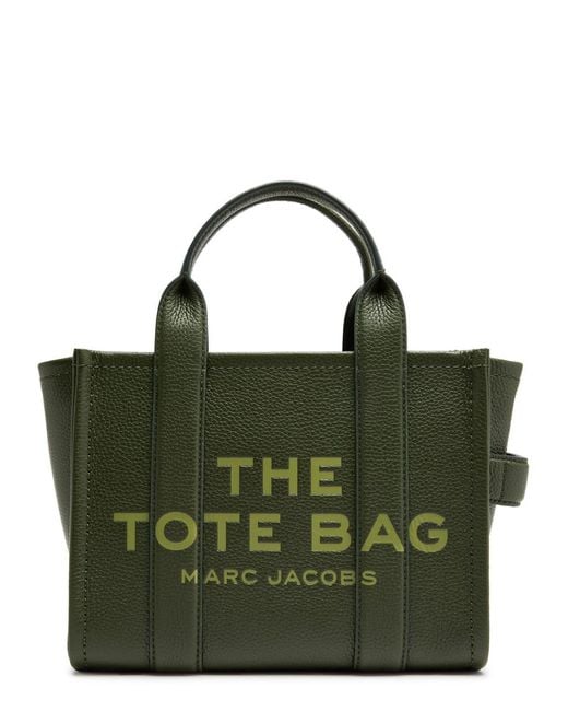 Marc Jacobs Green The Tote Small Leather Tote