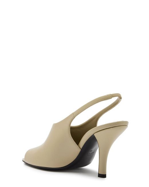 Totême Metallic 90 Slingback Naplack Leather Sandals