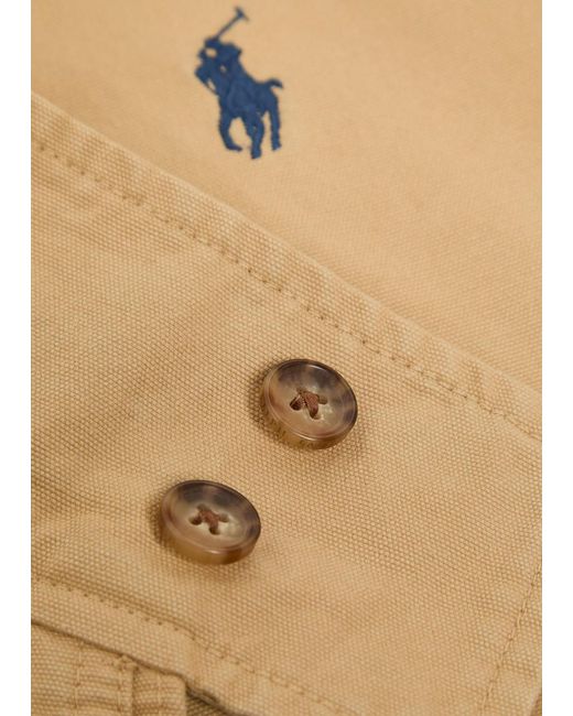 Polo Ralph Lauren Natural Funnel-Neck Canvas Jacket