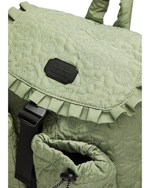 Damson Madder Green Rose Quilted Shell Backpack