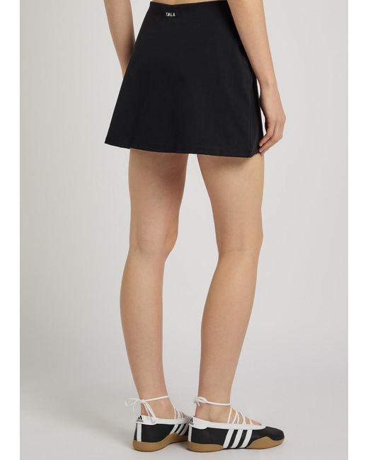 Tala Black Skinluxe Stretch-Jersey Skort