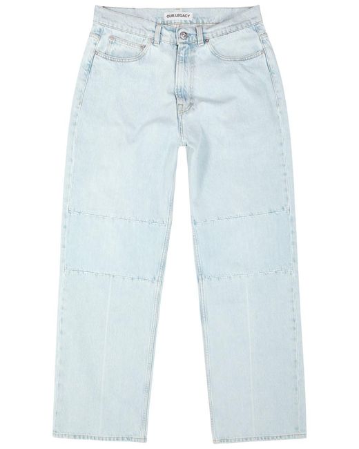 Our Legacy Blue Extended Third Cut Straight-leg Jeans for men