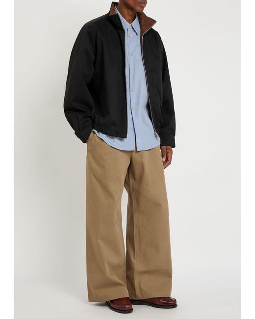 Our Legacy Blue Beyond Pinstriped Cotton-Poplin Shirt for men