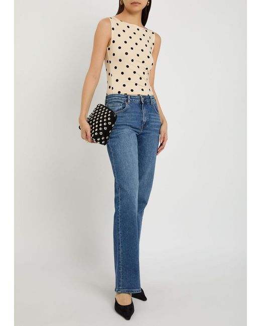 Reformation Blue Elton Straight-Leg Jeans