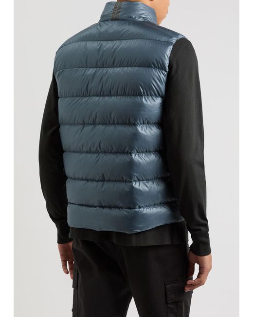 Canada Goose Blue Crofton Quilted Shell Gilet for men