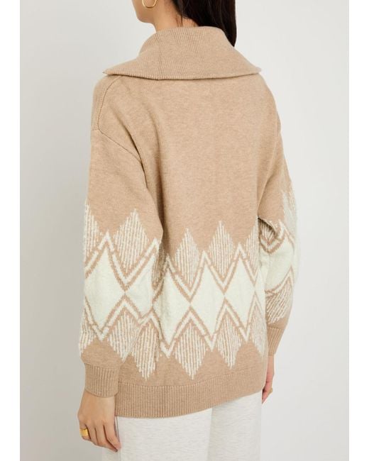 Varley Natural Betty Fair Isle Knitted Jumper