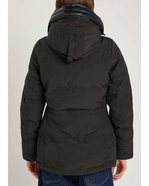 Canada Goose Black Chelsea Padded Arctic-Tech Parka Coat