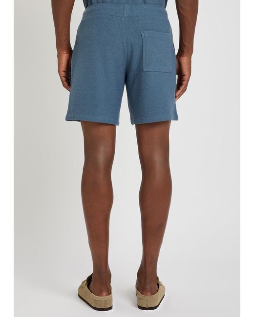PAIGE Blue Elijah Terry Shorts for men