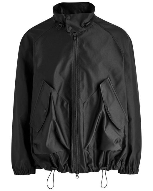 Simone Rocha Black Satin-Shell Jacket for men