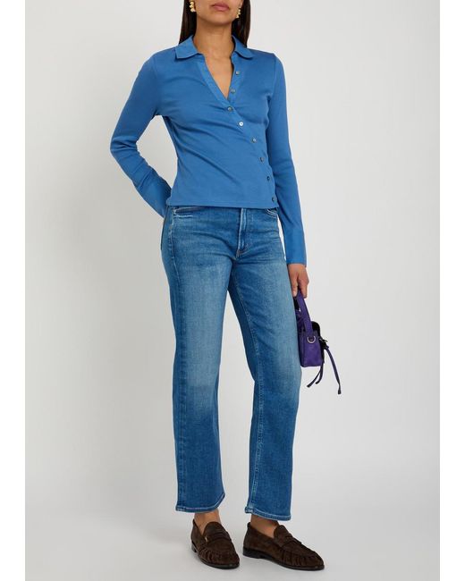 Citizens of Humanity Blue Palma Straight-Leg Jeans