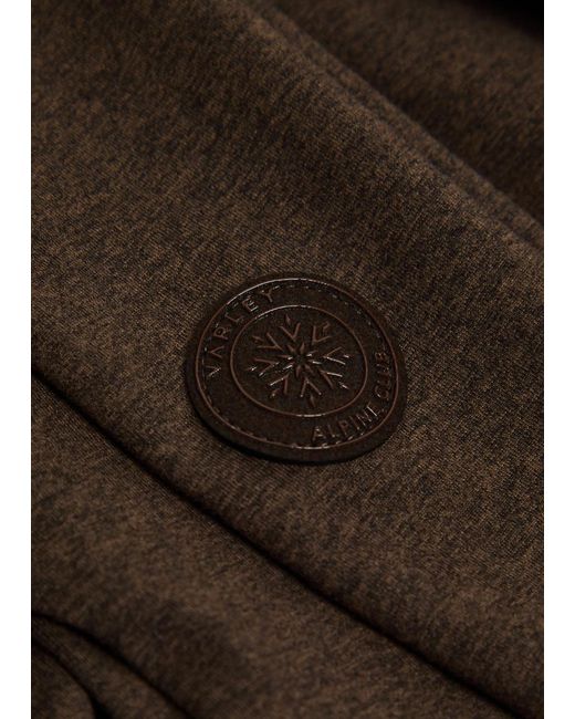 Varley Brown Always Warm Stretch-Jersey Top