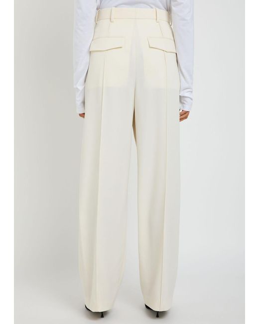 Wardrobe NYC White X Rhw Pintuck Wool Trousers