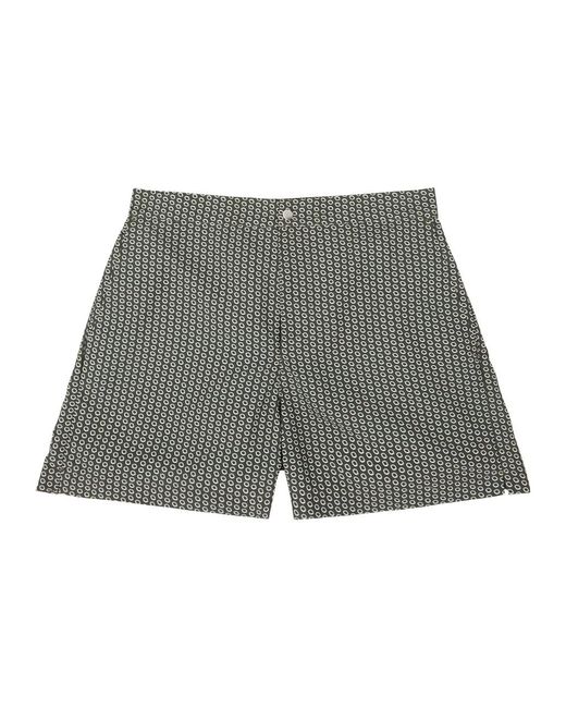 CHE Gray Sintra Printed Shell Swim Shorts for men