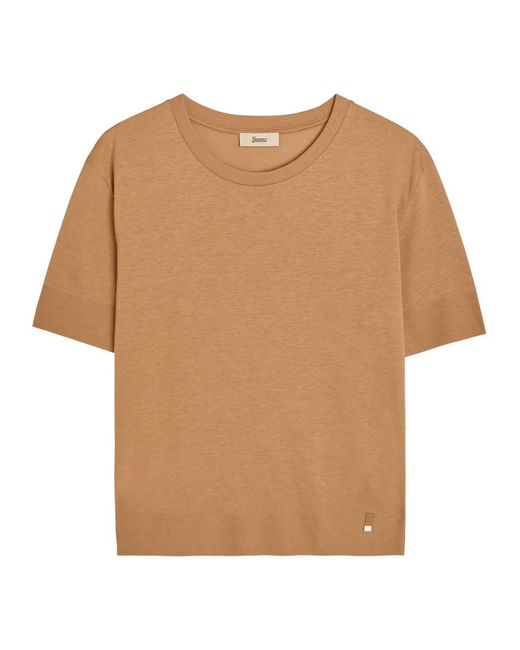 Herno Natural Fine-Knit T-Shirt