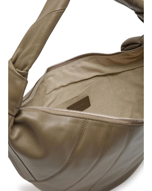 Lemaire Metallic Fortune Croissant Leather Shoulder Bag