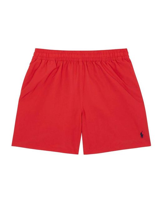 Polo Ralph Lauren Red Hawaiian Swim Shorts for men