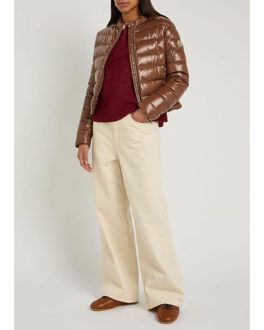 Moncler Brown 'Papillon' Down Jacket