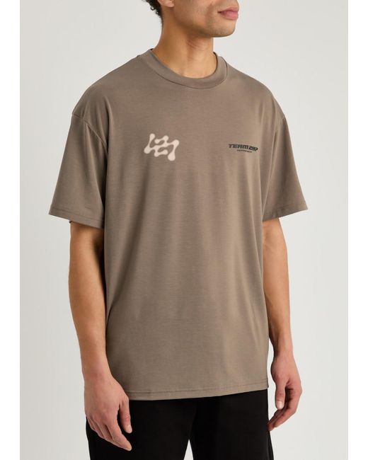 Represent Brown 247 Future Printed Jersey T-Shirt for men