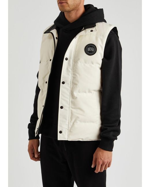 Canada Goose Garson Quilted Arctic-tech Gilet in White for Men | Lyst