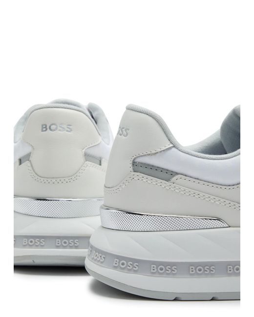 Boss White Boss Kurt Panelled Mesh Sneakers for men