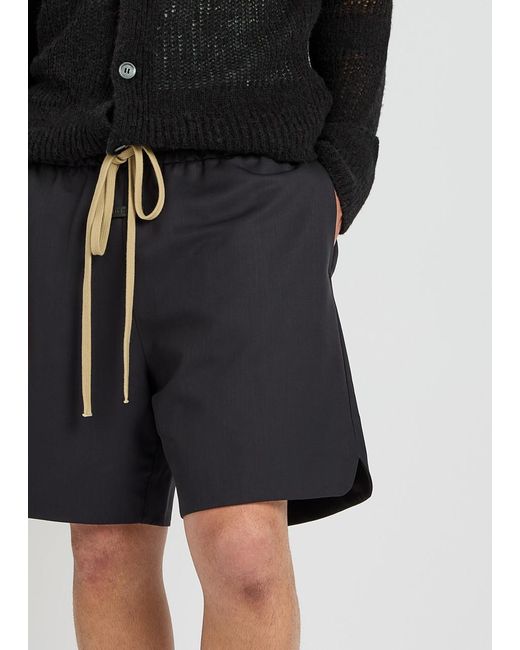 Fear Of God Black Wool Shorts for men