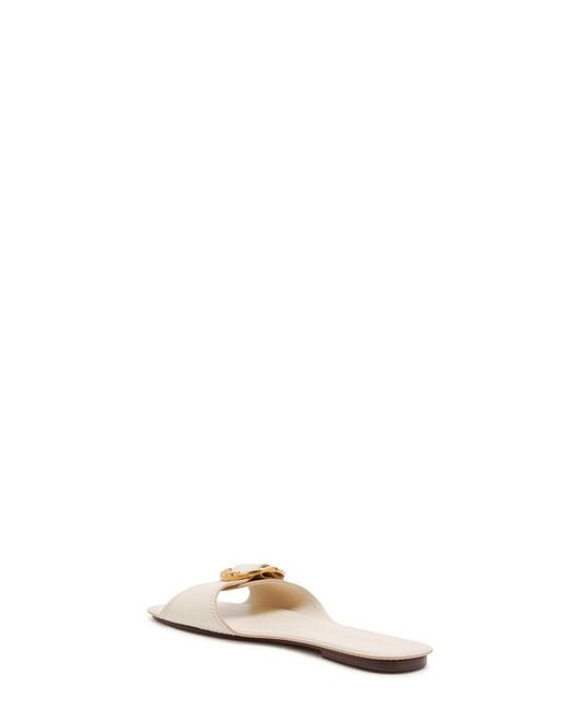 Zimmermann White Solena Leather Sliders