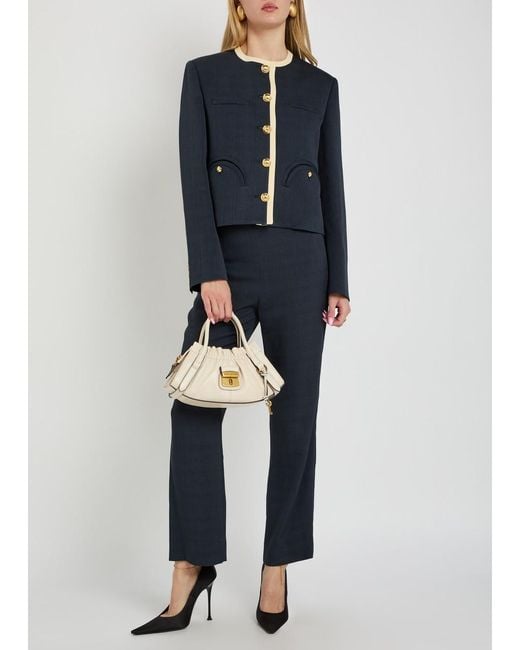 Blazé Milano Blue Shamo Bolero Woven Jacket