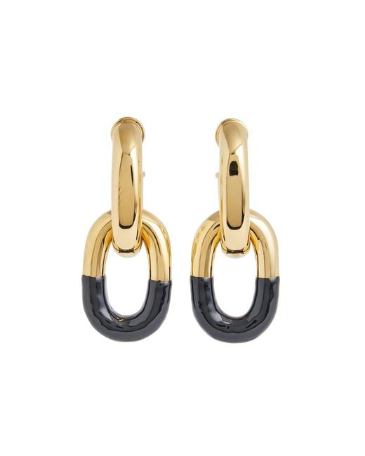 Rabanne White Xl Link Drop Earrings