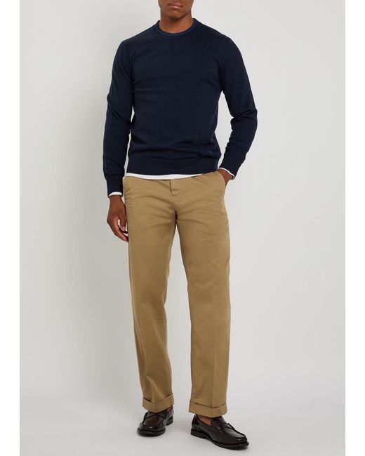 Gant Natural Yale Straight-Leg Cotton-Twill Chinos for men