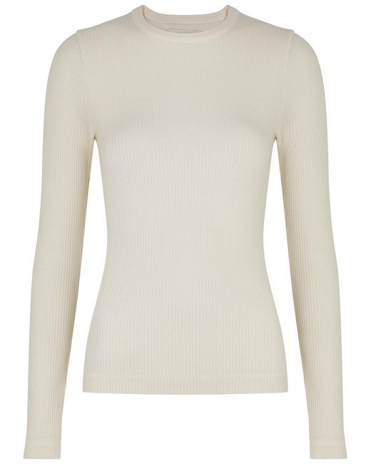 Citizens of Humanity Natural Bina Ribbed Stretch-jersey Top
