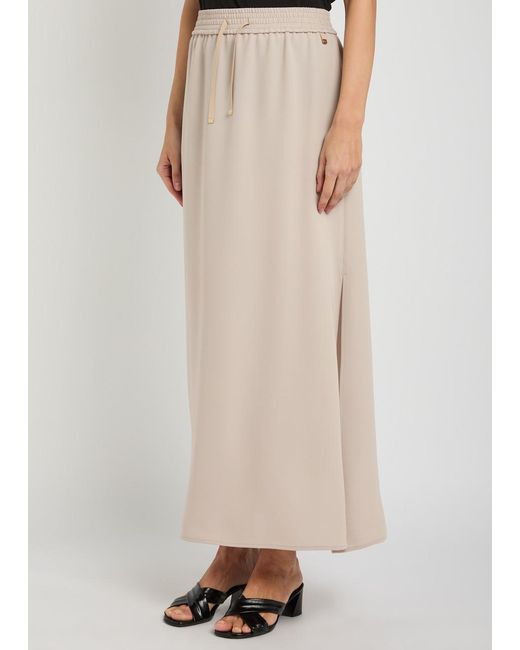Herno Natural Crepe Midi Skirt
