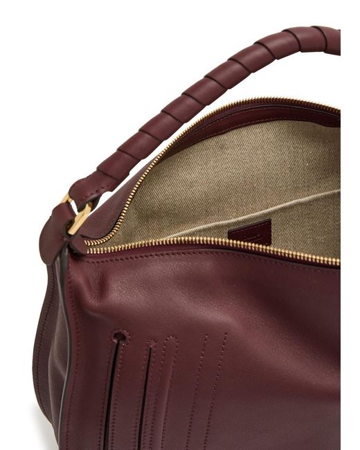 Chloé Brown Marcie Medium Leather Shoulder Bag