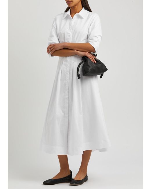 Jonathan Simkhai White Jazz Cut-out Cotton Shirt Dress