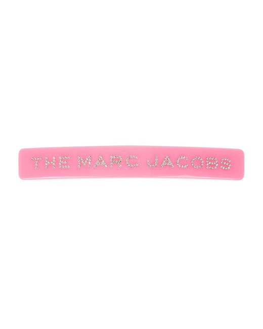 Marc Jacobs Pink Crystal-Embellished Hair Clip