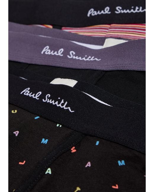 Paul Smith Black Stretch-Cotton Trunks for men