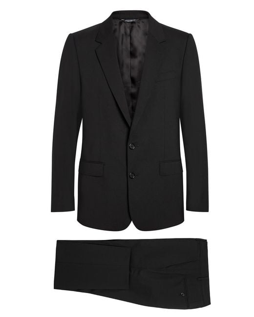 Dolce & Gabbana Black Martini Stretch-Wool Suit for men