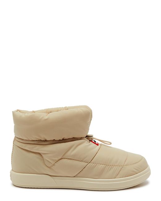 Hunter Natural In/out Quilted Shell Ankle Boots