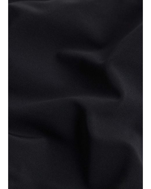 Lido Black Leslie Amon Spicy Bead-Embellished Mesh Designer Mini Dress, Xs