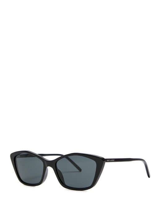 Saint Laurent Black Cat-Eye Designer Sunglasses